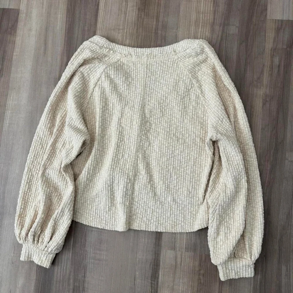 Free‎ People Beach Oasi cream cardigan with pockets size XS